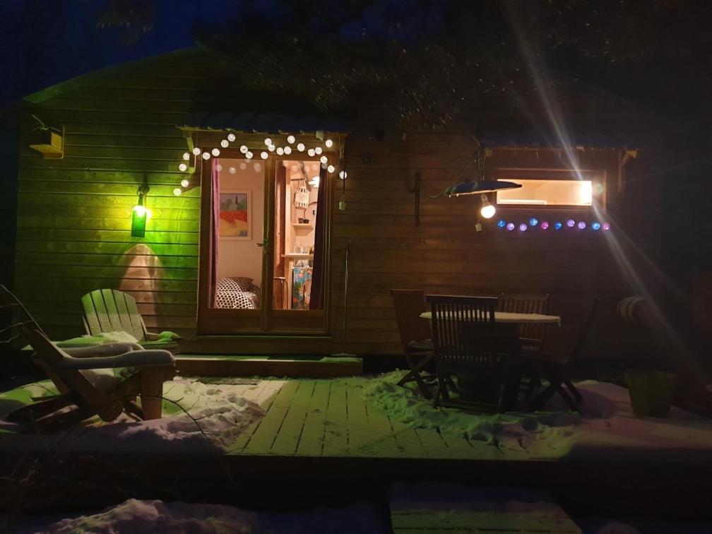 Chalet Grenouille Domaine De La Mamounette Champclause Exterior foto